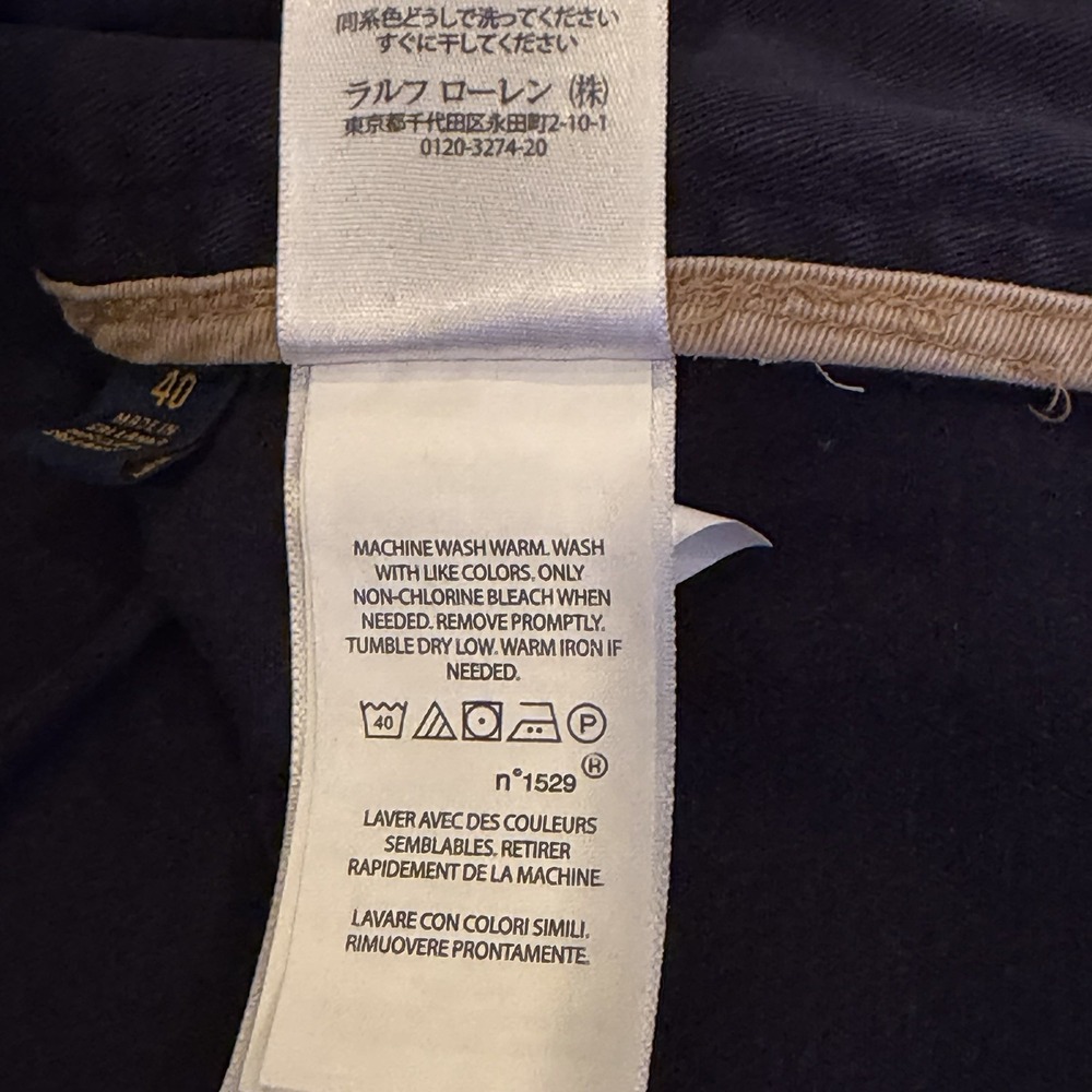 NWT Polo Ralph Lauren Cargo Shorts Classic Polo Chino Navy Blue Men's 40 Outdoor - Picture 5 of 13